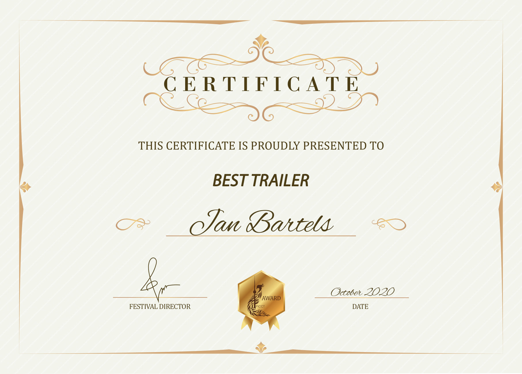 FOR SALE award