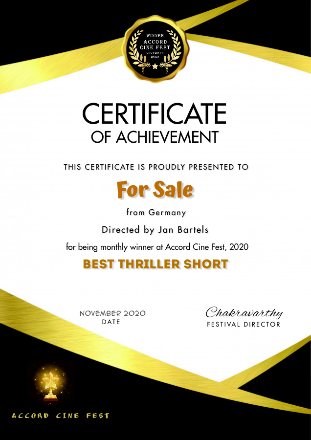 FOR SALE award