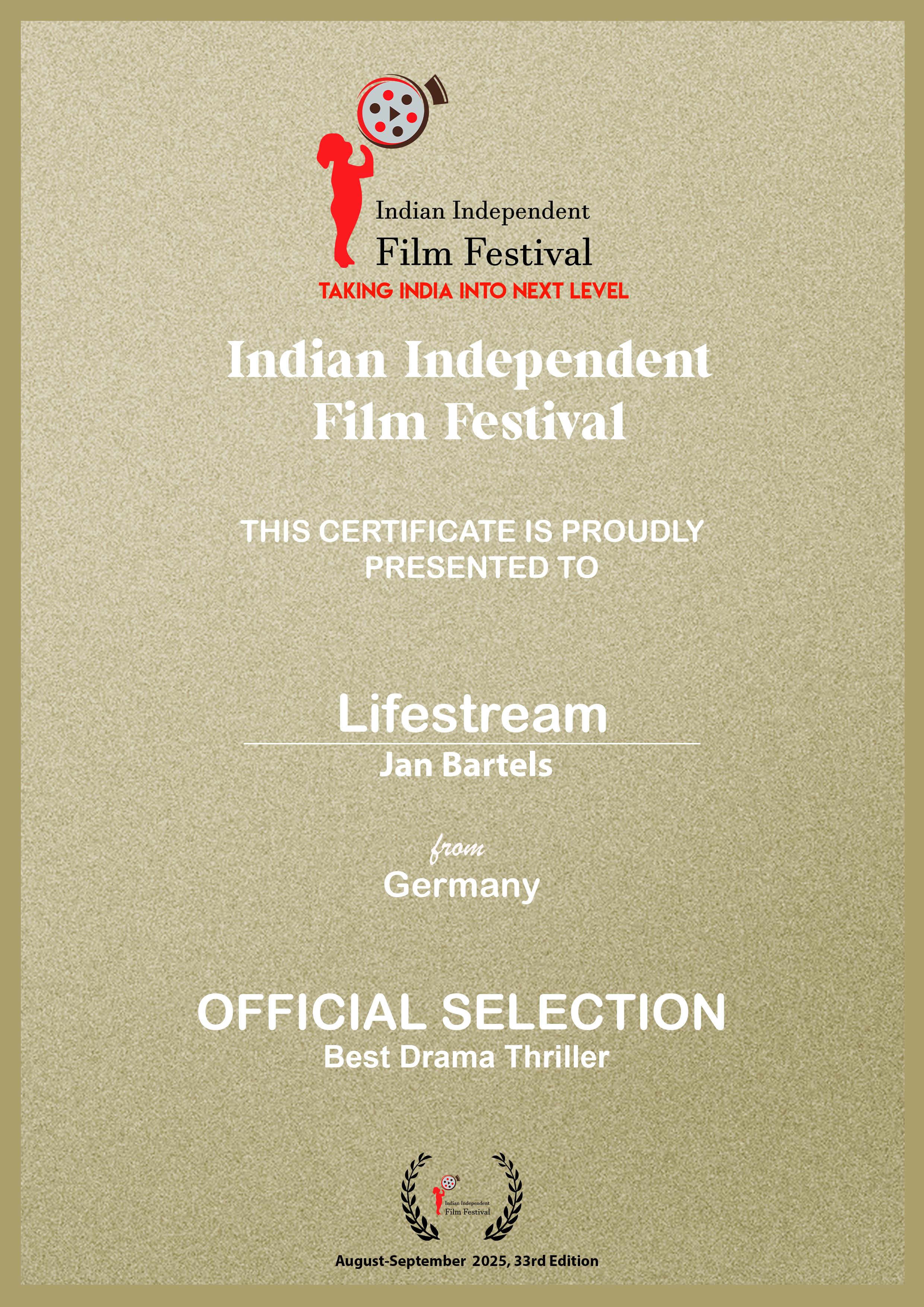 LIFESTREAM award